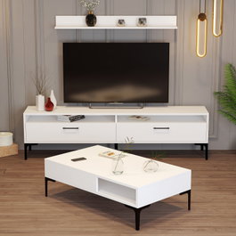 Hanah Home Istanbul - Conjunto de muebles de salón Blanco